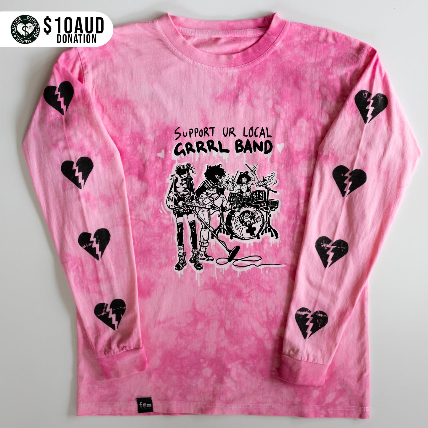 "Support Ur Local GRRRL Band" Long Sleeve (Limited Edition)