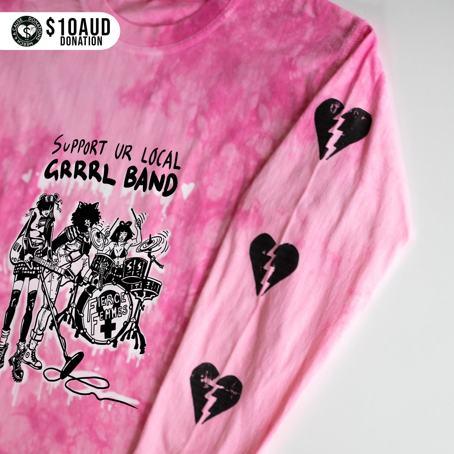 "Support Ur Local GRRRL Band" Long Sleeve (Limited Edition)