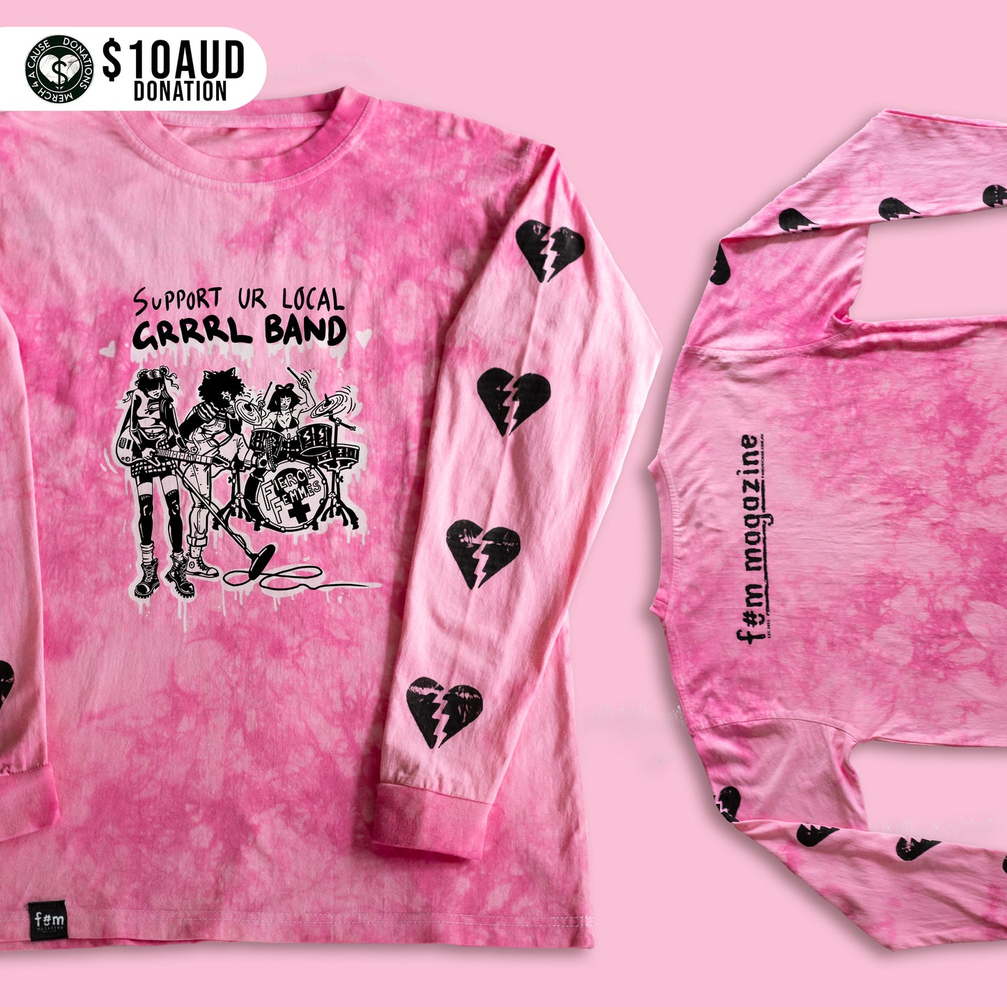 "Support Ur Local GRRRL Band" Long Sleeve (Limited Edition)