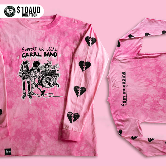 "Support Ur Local GRRRL Band" Long Sleeve (Limited Edition)