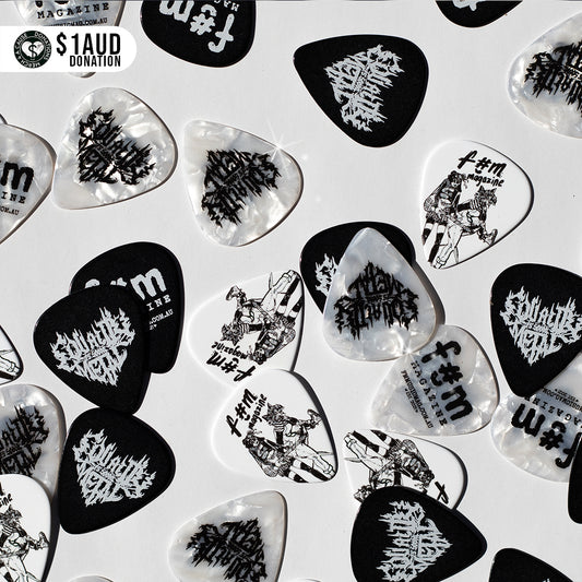 ‘No Colour, Just Rock’ Monochrome Guitar Picks (5-Pack)