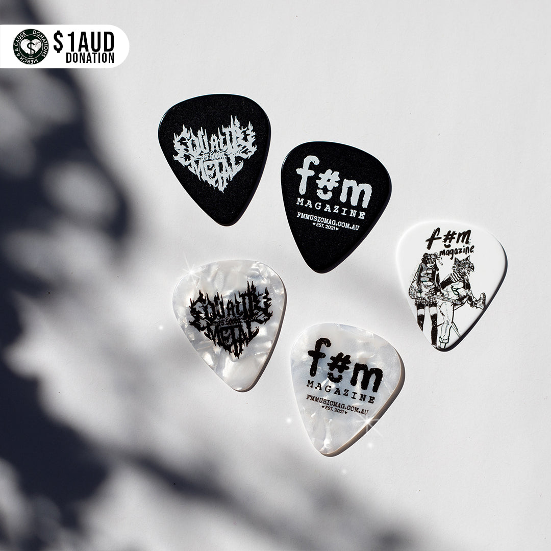 ‘No Colour, Just Rock’ Monochrome Guitar Picks (5-Pack)